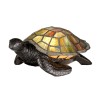 Lampe de table tortue style Tiffany abat-jour coloré Sawback Promotion