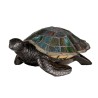 Lampe de table tortue style Tiffany abat-jour coloré Sawback Vente