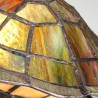 Lampe de table tortue style Tiffany abat-jour coloré Sawback Remises