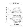 Lampe de table tortue style Tiffany abat-jour coloré Sawback Réductions