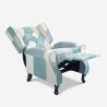 Relaxfauteuil in patchworkstijl met verstelbare rugleuning Ethron Keuze