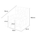 Moderne verstelbare stoffen relaxfauteuil Ethron Class 
