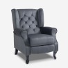 Relaxfauteuil in fluweelstof met verstelbare rugleuning Ethron Lux Kosten