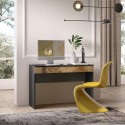 Bureau moderne gain de place avec tiroir 110x50x76cm Liam Modèle