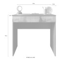 Bureau gain de place 78x50x76cm pour bureau/chambre avec tiroir Kirk 