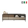 Moderne TV-meubel 205x40x44cm met 2 deuren en lade Jahn Kortingen