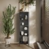Moderne vitrinekast woonkamer met 2 legplanken 55x40x203cm Winona Model