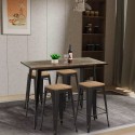 Table de cuisine salle à manger style industriel 120x60 bois métal Catal. Caractéristiques