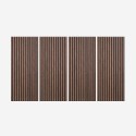 4 x Panneau acoustique en bois 120x60cm décoratif 3D Tabb-SO Promotion