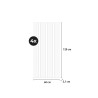 4 x Panneau insonorisant acoustique effet marbre blanc 120x60cm Tabb-M Dimensions