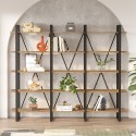 Moderne metalen houten wandplank boekenkasten design 220x34x180cm Batuan Aanbod