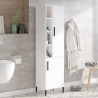 Witte kolomkast badkamerkast met 2 deuren en planken 45x36x184 cm Femmy Aanbieding
