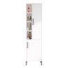 Witte kolomkast badkamerkast met 2 deuren en planken 45x36x184 cm Femmy Verkoop