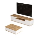 Instellen mobiele TV 3 delen + lage witte houten design moderne Award Verkoop