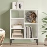 Armoire design moderne blanche 3 étagères 69x25x88cm Lydia Offre