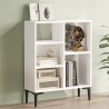Armoire design moderne blanche 3 étagères 69x25x88cm Lydia Remises