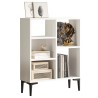 Armoire design moderne blanche 3 étagères 69x25x88cm Lydia Vente