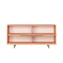 Dressoir in hout met 4 deuren met rotaneffect Dhunnan Kortingen