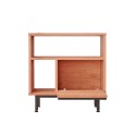 Meuble de rangement 60x26x60 cm en bois 2 étagères effet rotin Opoli Catalogue