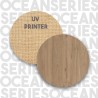 Meuble de rangement 60x26x60 cm en bois 2 étagères effet rotin Opoli Choix