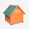 Houten hondenhok voor buiten klein formaat 72x76x73 cm Buddy Kortingen