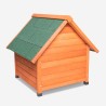 Houten hondenhok middelgroot voor buitenhuis 85x101x85 cm Linus Kortingen
