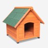 Houten hondenhok middelgroot voor buitenhuis 85x101x85 cm Linus Aanbieding