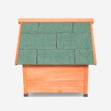 Houten hondenhok middelgroot voor buitenhuis 85x101x85 cm Linus Korting