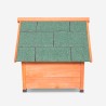 Houten hondenhok middelgroot voor buitenhuis 85x101x85 cm Linus Korting