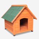 Houten hondenhok voor middelgrote tot grote honden voor buiten 96x112x102 cm Laika Aanbieding