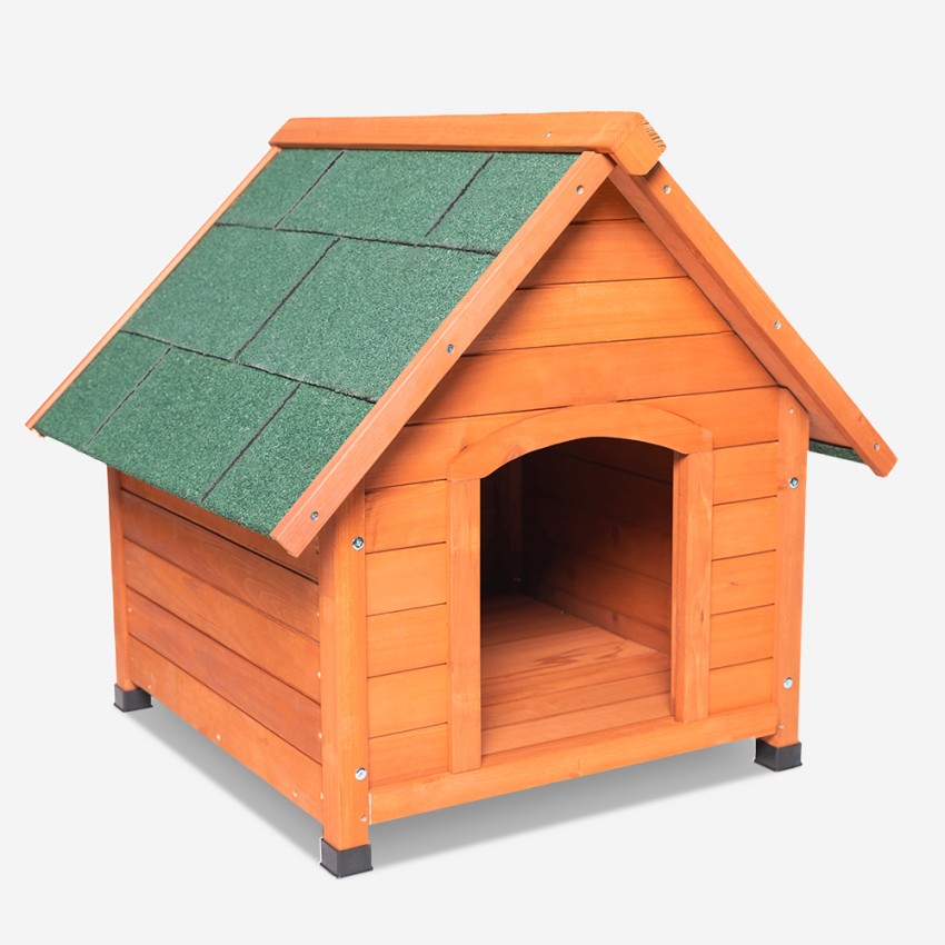 Houten hondenhok voor middelgrote tot grote honden voor buiten 96x112x102 cm Laika Aanbieding