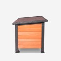 Niche de jardin extérieure en bois pour chiens moyens 85x60x60 Kody Réductions