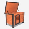 Houten hondenhok voor grote honden 127x95x95 cm Nebbia Aanbod