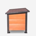 Houten hondenhok voor grote honden 127x95x95 cm Nebbia Kortingen