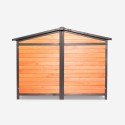 Houten hondenhok voor buiten middelgroot 150x79x110 cm met twee ingangen Oscar Catalogus