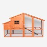 Kippenhok voor in de tuin 198x75x116 cm Ciky Aanbod