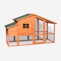 Kippenhok voor in de tuin 198x75x116 cm Ciky Verkoop