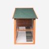 Kippenhok voor in de tuin 198x75x116 cm Ciky Voorraad