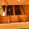 Verhoogd houten kippenhok 370x174x172 cm Hegg Keuze