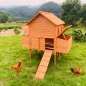 Verhoogd houten kippenhok 370x174x172 cm Hegg Verkoop