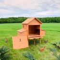Verhoogd houten kippenhok 370x174x172 cm Hegg Catalogus