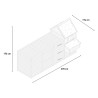 Verhoogd houten kippenhok 370x174x172 cm Hegg Model