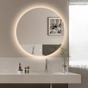 Ronde badkamerspiegel met LED-verlichting 60 cm Rotorua M Aanbieding
