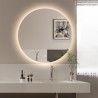 Ronde badkamerspiegel met LED-verlichting 60 cm Rotorua M Aanbieding