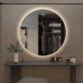 Ronde design badkamerspiegel 70 cm met LED-verlichting Rotorua L Aanbieding
