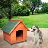 Hondenhok voor middelgrote tot grote honden buiten in hout 96x112x102 Laika Verkoop
