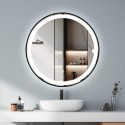 Ronde design badkamerspiegel 70 cm met LED-verlichting Smidmur L Aanbieding