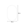 Modern ovale badkamer spiegel met backlight 50x80cm led verlichting Konughs M Catalogus