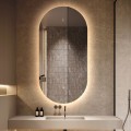 Ovale led badkamerspiegel 50x100cm achtergrondverlicht design Konughs L Aanbieding