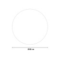 Miroir de salle de bain LED rond 80cm cadre rétroéclairé Laugarv XL Catalogue